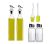 Oil Dispenser 500 ml Bottle Set of 2,Spice Jar Set of 2, Oil Brush, Oil &Vinegar Storage Glass Bottle,